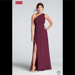 David’s bridal one should dress in wine F18055